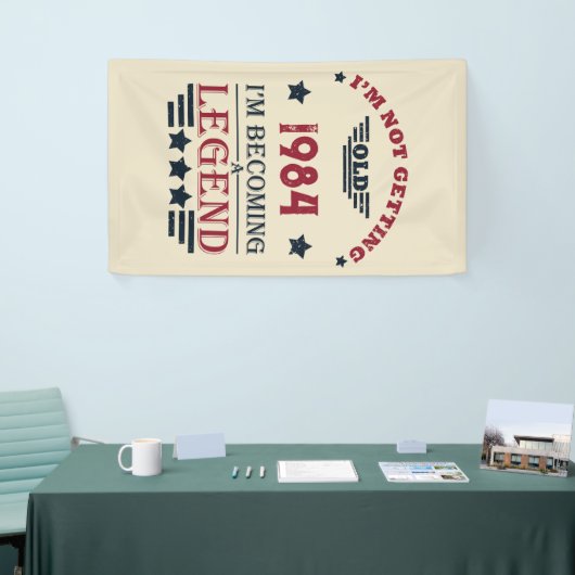 Gepersonaliseerd 40-jarig 40-jarig  verjaardagsfee spandoek (Beurs)