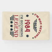 Gepersonaliseerd 40-jarig 40-jarig verjaardagsfee spandoek (Horizontaal)