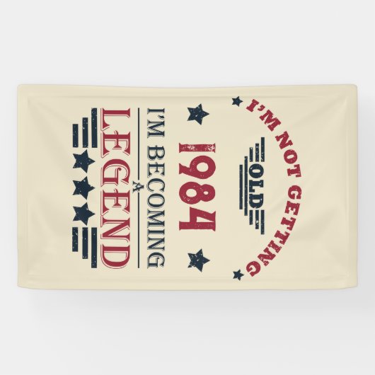 Gepersonaliseerd 40-jarig 40-jarig  verjaardagsfee spandoek (Horizontaal)