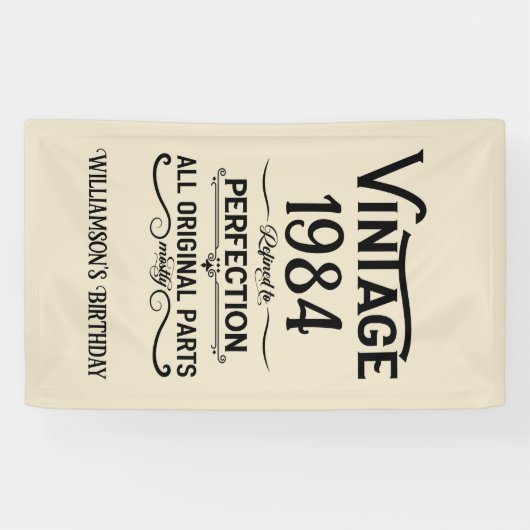 Gepersonaliseerd 40-jarig 40-jarig  verjaardagsfee spandoek (Horizontaal)