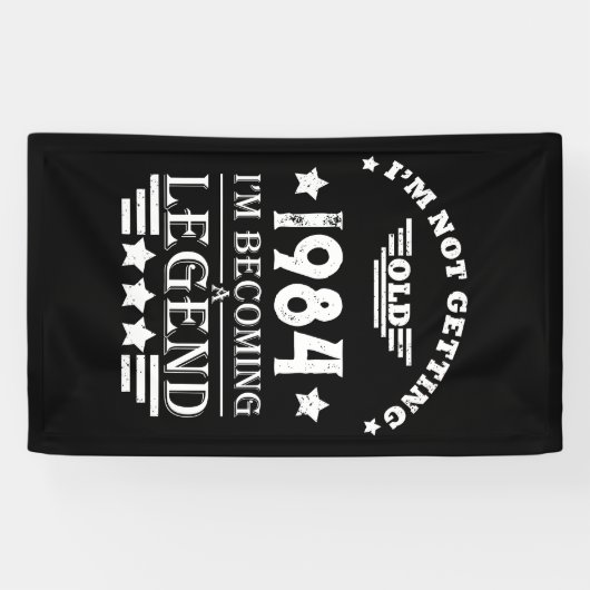 Gepersonaliseerd 40-jarig 40-jarig  verjaardagsfee spandoek (Horizontaal)