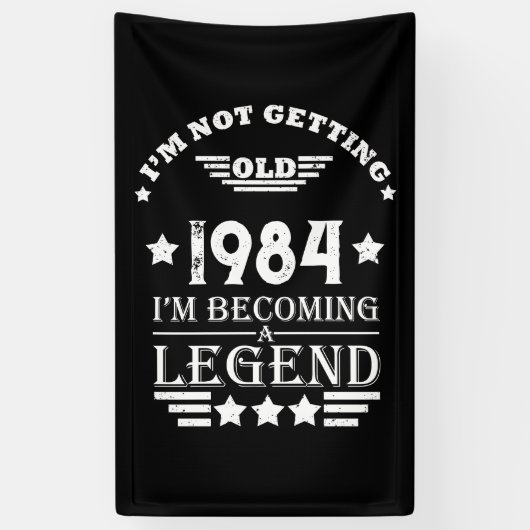 Gepersonaliseerd 40-jarig 40-jarig  verjaardagsfee spandoek (Verticaal)