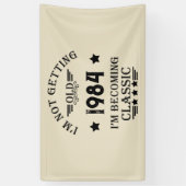 Gepersonaliseerd 40-jarig 40-jarig  verjaardagsfee spandoek (Verticaal)