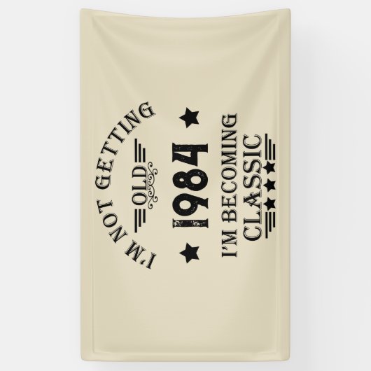 Gepersonaliseerd 40-jarig 40-jarig  verjaardagsfee spandoek (Verticaal)