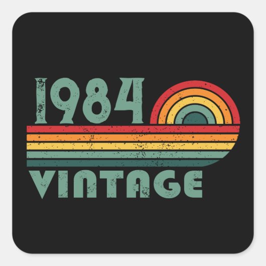 Gepersonaliseerd 40-jarig 40-jarig  verjaardagsfee vierkante sticker (Voorkant)