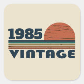 Gepersonaliseerd 40-jarig 40-jarig verjaardagsfee vierkante sticker (Voorkant)