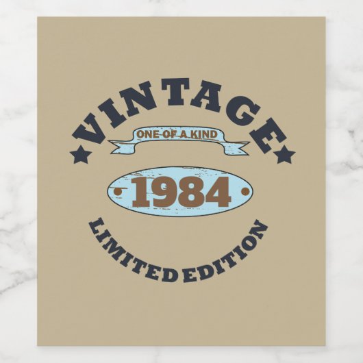 Gepersonaliseerd 40-jarig 40-jarig  verjaardagsfee wijn etiket (Enkel label)