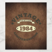 Gepersonaliseerd 40-jarig 40-jarig  verjaardagsfee wijn etiket (Enkel label)