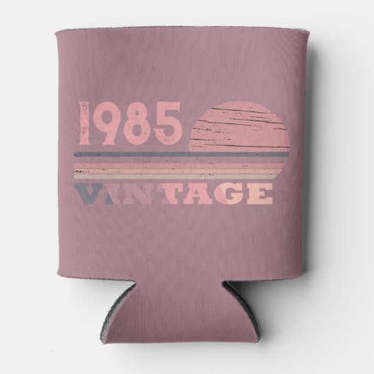 Gepersonaliseerd 40 vintages 40ste verjaardagsfees blikjeskoeler (Voorkant)