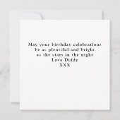 Gepersonaliseerd 40e verjaardag Retro Black Gold Kaart (Achterkant)