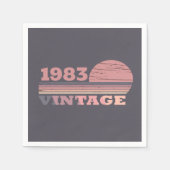 Gepersonaliseerd  40ste verjaardagsfeest servet (Voorkant)