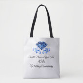 Gepersonaliseerd 45e Jubileum Gift voor vrouw Tote Bag (Voorkant)