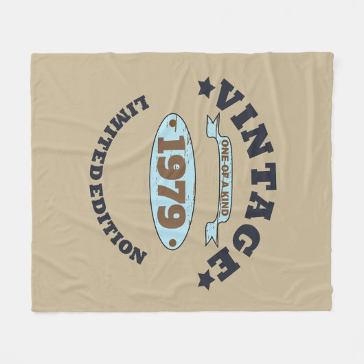 Gepersonaliseerd  45e verjaardagscadeau fleece deken (Voorkant (Horizontaal))