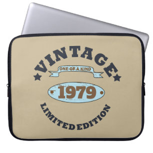 Gepersonaliseerd  45e verjaardagscadeau laptop sleeve