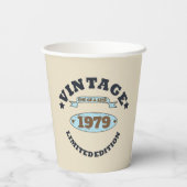 Gepersonaliseerd  45e verjaardagscadeau papieren bekers (Achterkant)