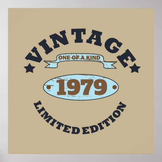 Gepersonaliseerd  45e verjaardagscadeau poster (Voorkant)