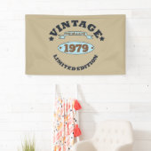 Gepersonaliseerd  45e verjaardagscadeau spandoek (Insitu)