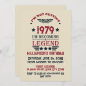 Gepersonaliseerd  45e verjaardagsfeest kaart (Voorkant / Achterkant)