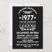 Gepersonaliseerd  45e verjaardagsfeest kaart (Voorkant)