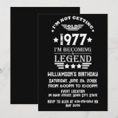 Gepersonaliseerd  45e verjaardagsfeest kaart (Voorkant / Achterkant)