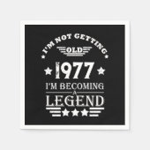 Gepersonaliseerd  45e verjaardagsfeest servet (Voorkant)