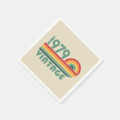 Gepersonaliseerd  45e verjaardagsfeest servet (Hoek)