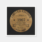 Gepersonaliseerd  45e verjaardagsfeest servet (Voorkant)