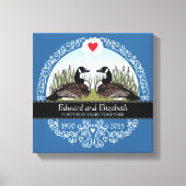 Gepersonaliseerd 45th Wedding Jubileum, ganzen Canvas Afdruk (Voorkant)