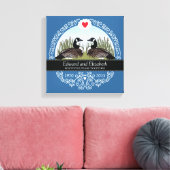Gepersonaliseerd 45th Wedding Jubileum, ganzen Canvas Afdruk (Insitu (Woonkamer))