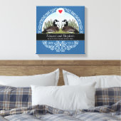 Gepersonaliseerd 45th Wedding Jubileum, ganzen Canvas Afdruk (Insitu (Slaapkamer))