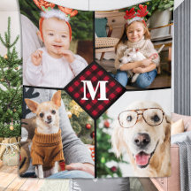 Gepersonaliseerd 4 Foto Red Buffalo speldenmonogra