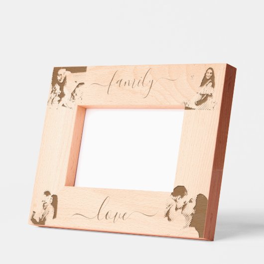 Gepersonaliseerd 4 fotoscript gegraveerde lijstjes (Links)