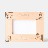 Gepersonaliseerd 4 fotoscript gegraveerde lijstjes (Voorkant)