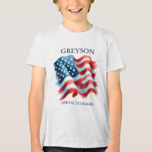 Gepersonaliseerd 4 juli 13e verjaardag Shirt