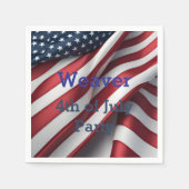 Gepersonaliseerd 4 juli feest servet (Voorkant)