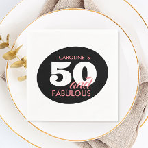 Gepersonaliseerd 50 en fantastisch verjaardagsfees