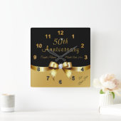 Gepersonaliseerd, 50 jaar Jubileum cadeau voor vri Vierkante Klok (Huis)
