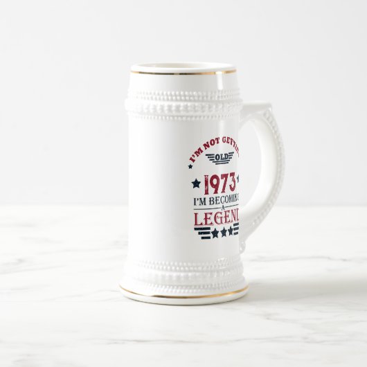 Gepersonaliseerd 50-jarig  50-jarig verjaardagsfee bierpul (Voorkant rechts)