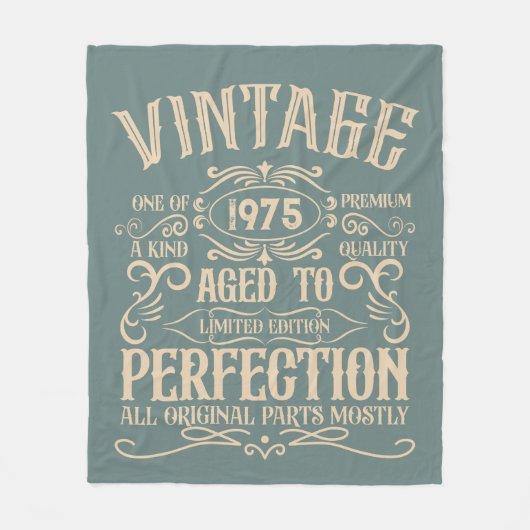 Gepersonaliseerd 50-jarig 50-jarig verjaardagsfee fleece deken (Voorkant)