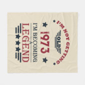 Gepersonaliseerd 50-jarig 50-jarig verjaardagsfee fleece deken (Voorkant (Horizontaal))