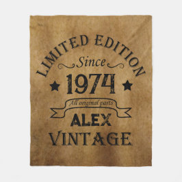 Gepersonaliseerd 50-jarig  50-jarig verjaardagsfee fleece deken