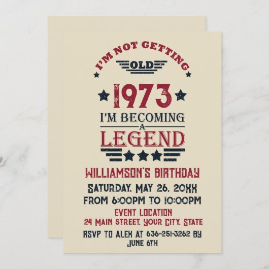 Gepersonaliseerd 50-jarig  50-jarig verjaardagsfee kaart (Voorkant / Achterkant)