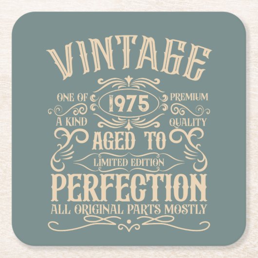 Gepersonaliseerd 50-jarig 50-jarig verjaardagsfee kartonnen onderzetters (Voorkant)