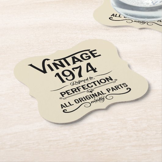 Gepersonaliseerd 50-jarig  50-jarig verjaardagsfee kartonnen onderzetters (Gekanteld)