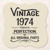 Gepersonaliseerd 50-jarig  50-jarig verjaardagsfee kartonnen onderzetters (Voorkant)