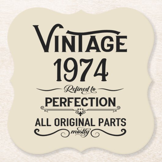 Gepersonaliseerd 50-jarig 50-jarig verjaardagsfee kartonnen onderzetters (Voorkant)