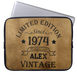 Gepersonaliseerd 50-jarig  50-jarig verjaardagsfee laptop sleeve