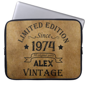 Gepersonaliseerd 50-jarig  50-jarig verjaardagsfee laptop sleeve
