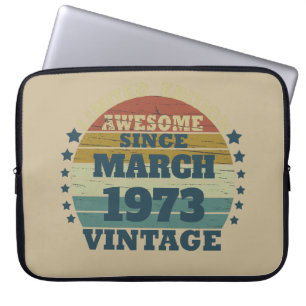 Gepersonaliseerd 50-jarig 50-jarig verjaardagsfee laptop sleeve