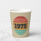 Gepersonaliseerd 50-jarig 50-jarig verjaardagsfee papieren bekers (Achterkant)